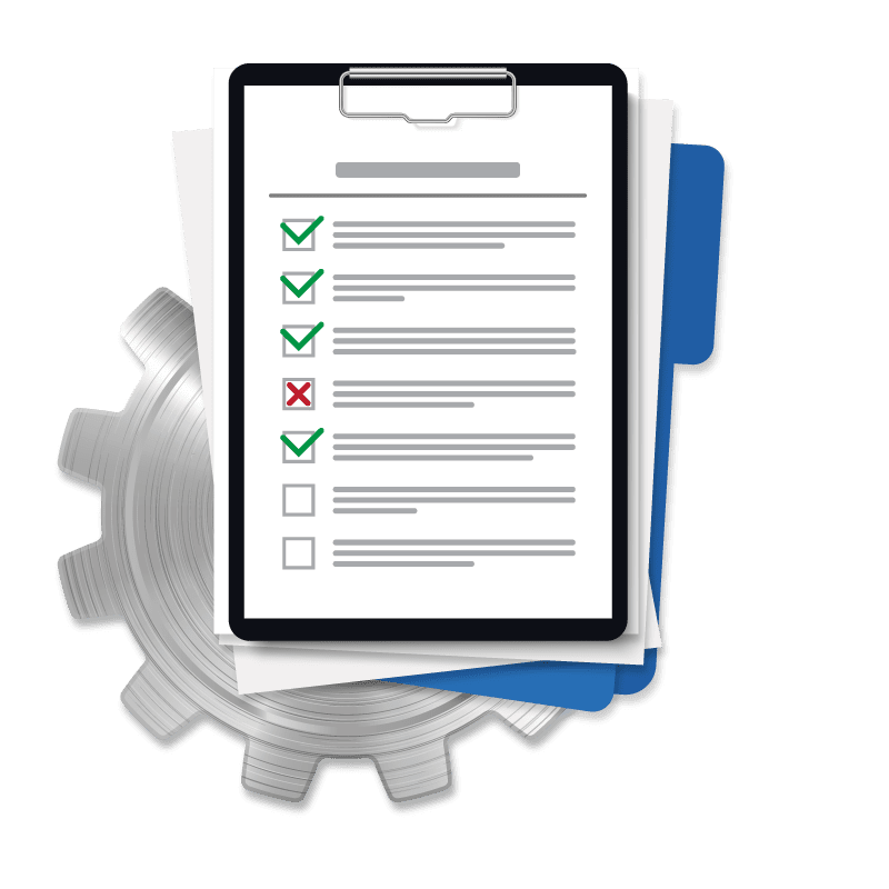 Requirements Engineering - Checkliste mit Zahnrad